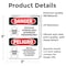 Signmission Pesticide Storage Area Bilingual Danger Sign, Vinyl Decal, 3.5in W x 5in L, 2PK OS-2PACK-DS-D-35-VS-1524 - alternate 4